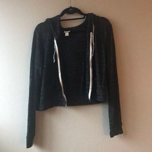 Mossimo cropped althleisure hoodie